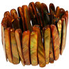 parelmoer armband geel