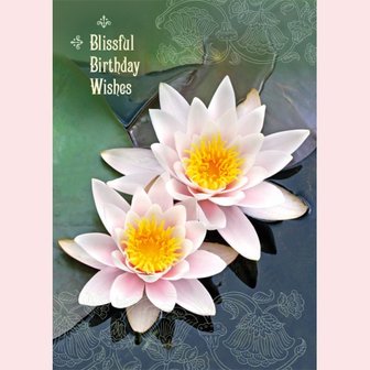 wenskaart blissful birthday wishes