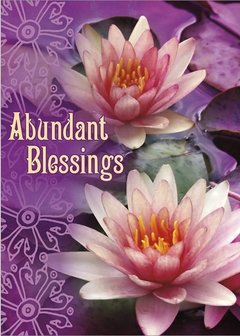 wenskaart abundant blessings