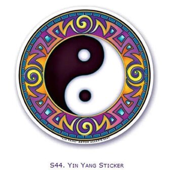raamsticker yin yang