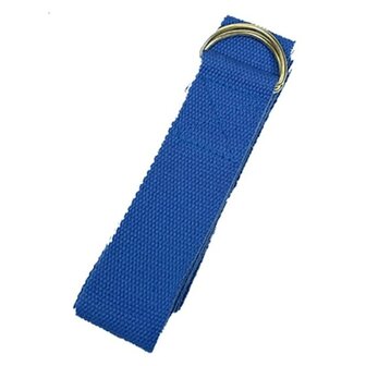 yoga riem blauw d ring