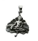 Hanger Boeddha bodhiblad zilver