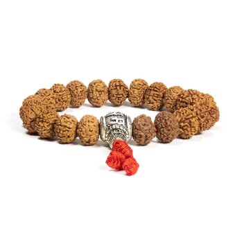 Mala armband rudraksha 21 kralen 1.2 cm