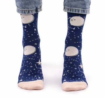 Moon Walk sokken hop haas bamboe 