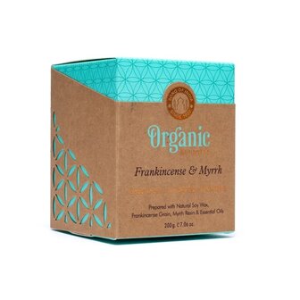 Frankincense myrrh geurkaars organic goodness