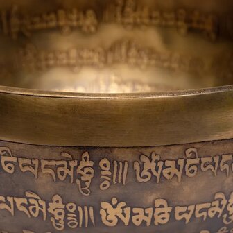 Klankschaal Tibet gegraveerd 23