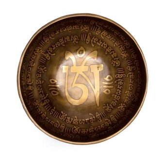 Klankschaal Tibet gegraveerd 23