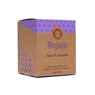 Lavendel salie geurkaars organic goodness