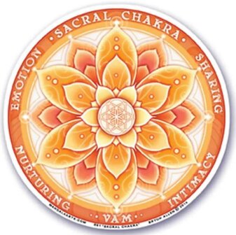 raamsticker 2e chakra oranje