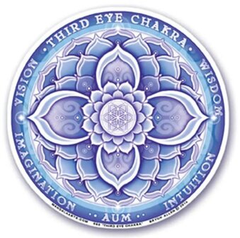 raamsticker 6e chakra indigo