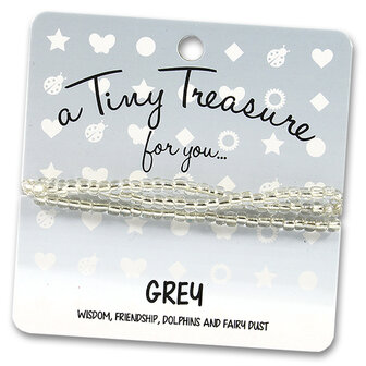 tiny treasure armband grey