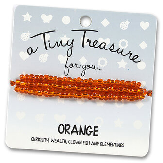 tiny treasure armband orange