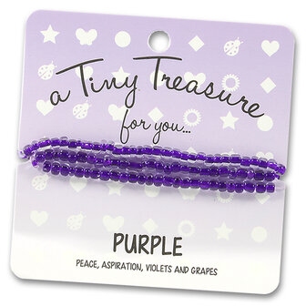 tiny treasure armband purple