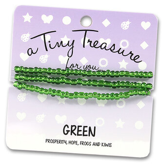 tiny treasure armband green