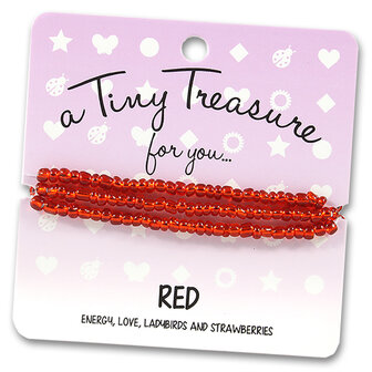tiny treasure armband red