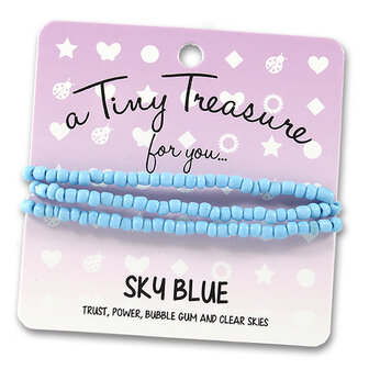 tiny treasure armband sky blue