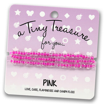 tiny treasure armband pink