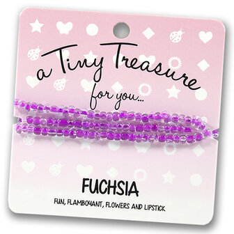 tiny treasure armband fuchsia