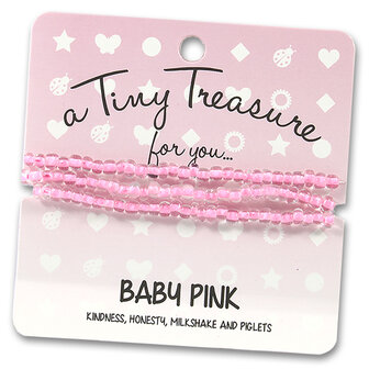 tiny treasures armband baby pink