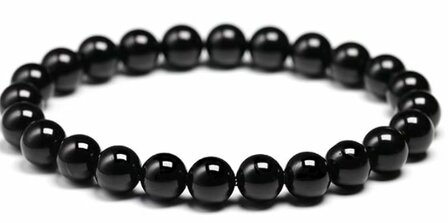 armband zwarte toermalijn 8mm