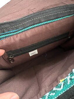 Urban leather schoudertas Nepal blauw