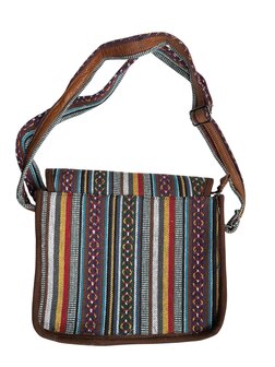 Urban leather schoudertas Nepal kleur