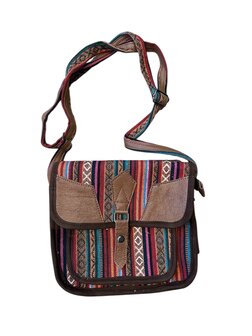 urban leather schoudertas rood