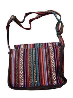 Urban leather schoudertas Nepal rood