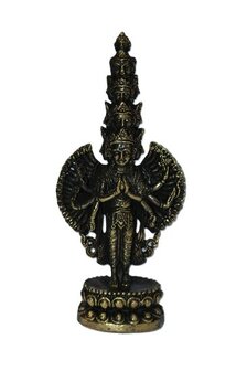Avalokitheswara Sahasrabhuja brons miniatuur