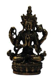 Avalokitheswara Kharachheri brons miniatuur