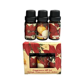 kerstolie set van 3