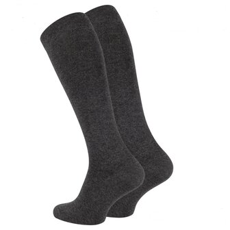 compressie kniekousen antraciet grijs