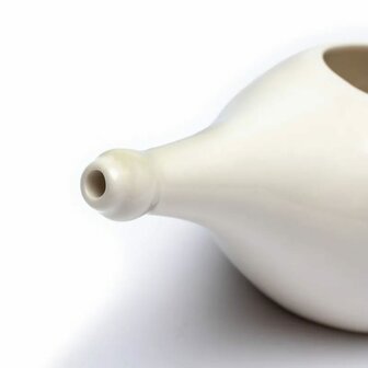 Neti Pot keramiek met himalaya zout