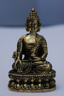 &#039;medicijn&#039;  Boeddha 5,5cm (mini, brons)