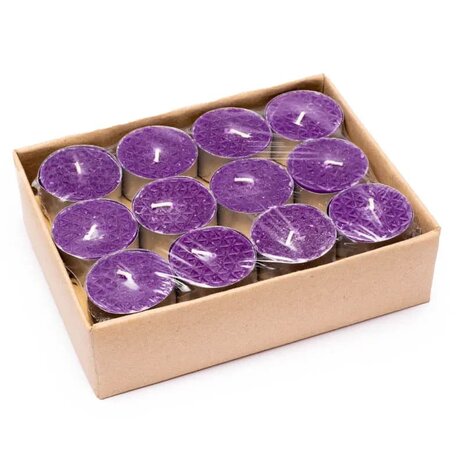 lavendel waxinelichtje fair trade