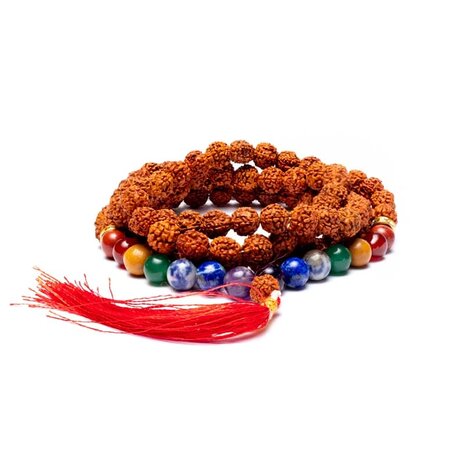 mala ketting chakra rudraksha