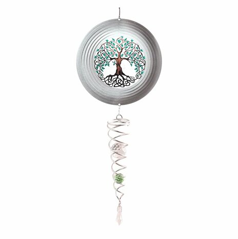 spin art crystal tree of life 60cm