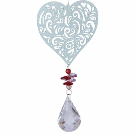kristal regenboog hart hanger