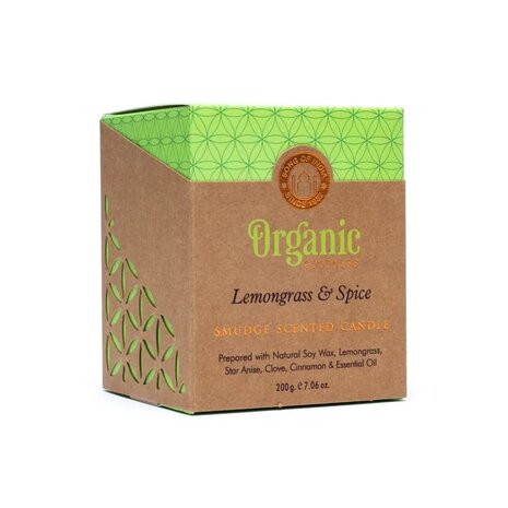 Lemongrass spice geurkaars organic goodness