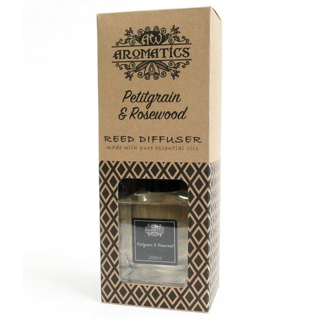 Petitgrain rozenhout reed diffuser geurstokjes 