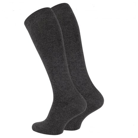 compressie kniekousen antraciet grijs