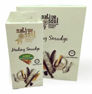 native soul healing smudge backflow wierookkegels