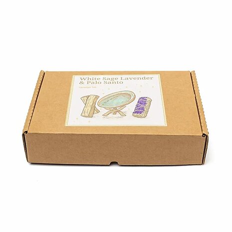 Smudgeset witte salie lavendel en palo santo