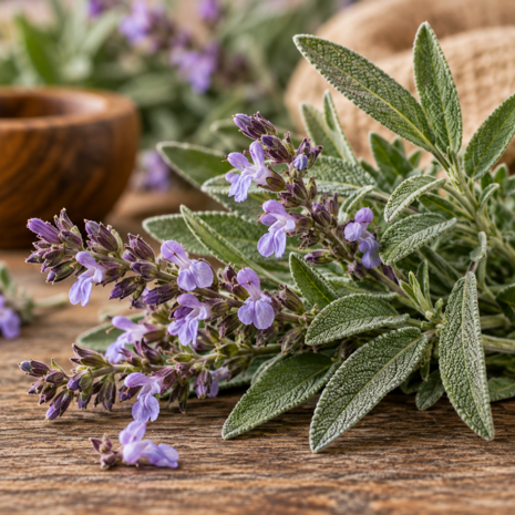 Salie etherische olie - merlijn wellness
