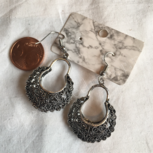 Oorbel zilver India bohemian stijl 10 Oorbel zilver India bohemian stijl 10