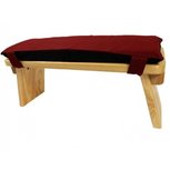 Meditatiebankkussen effen rood Meditatiebankkussen effen rood