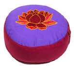 Meditatiekussen Lotus Paars/Rood 33x17cm Meditatiekussen Lotus Paars/Rood 33x17cm