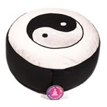 Meditatiekussen Yin Yang wit/zwart 33x17cm Meditatiekussen Yin Yang wit/zwart 33x17cm