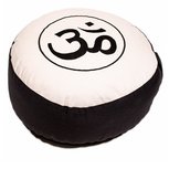 Meditatiekussen Ohm Creme/Zwart 33x17cm Meditatiekussen Ohm Creme/Zwart 33x17cm