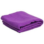Yoga handdoek - siliconen antislip - paars Yoga handdoek - siliconen antislip - paars